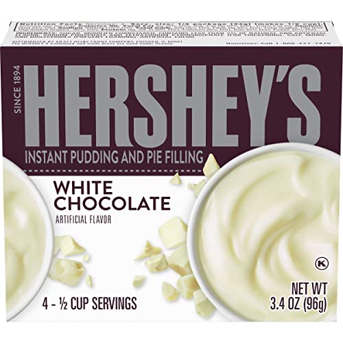 Hersheys Instant White Chocolate Pudding &Amp; Pie Filling 3.4 Oz