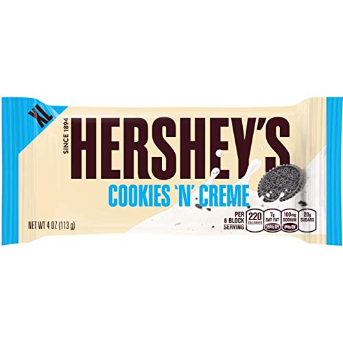 Hersheys Chocolate Extra Large Cookies N Crème Bars, Easter C