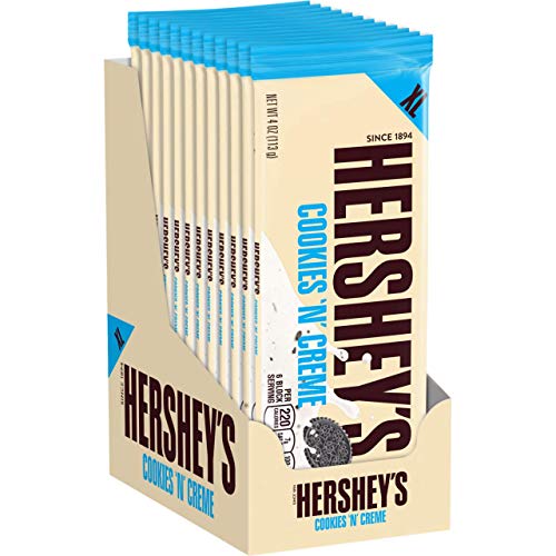 Hersheys Chocolate Extra Large Cookies N Crème Bars, Easter C