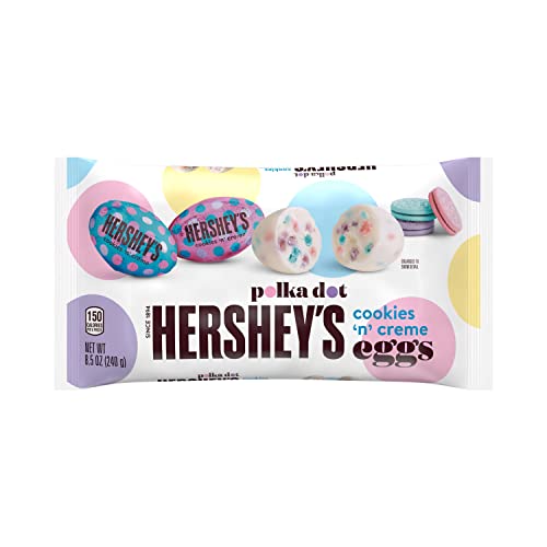 HERSHEYS Cookies n Creme Eggs, Easter Candy, 8.5 oz Bag