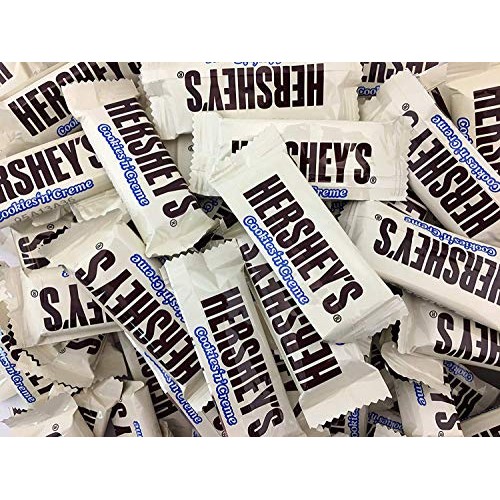 Hersheys Cookies n Creme Snack Size Bars, White Milk Chocolat...