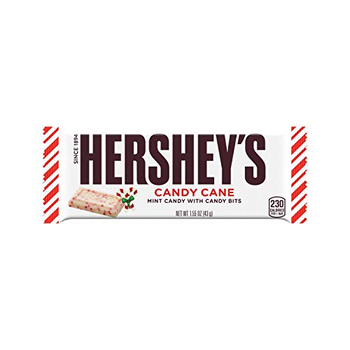 Hersheys Holiday Candy Cane Bar, Mint With Candy Bits 1.55 Oz.