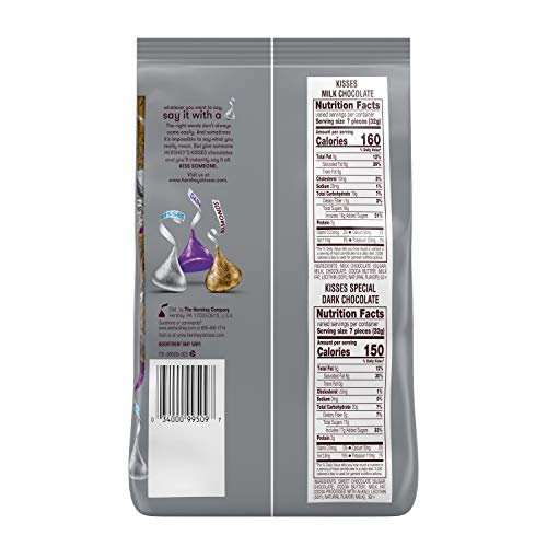 Hersheys Kisses Assorted Chocolate Candy, Easter, 33 Oz Bulk Pa