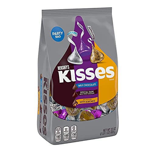 Hersheys Kisses Assorted Chocolate Candy, Easter, 33 Oz Bulk Pa