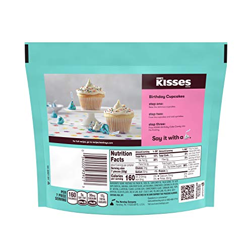 Hersheys Kisses Birthday Cake Flavored With Sprinkles Candy Bag