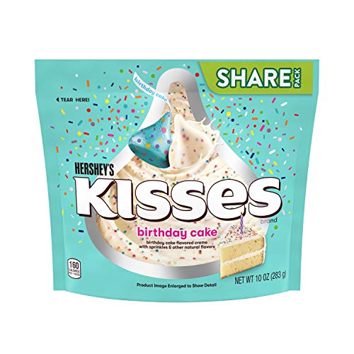 Hersheys Kisses Birthday Cake Flavored With Sprinkles Candy Bag