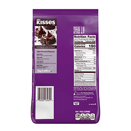 Hersheys Kisses Special Dark Mildly Sweet Dark Chocolate Candy,