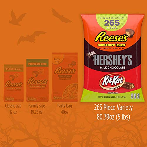 Hersheys, Kit Kat, &Amp; Reeses Bulk Chocolate Candy Variety Pack,