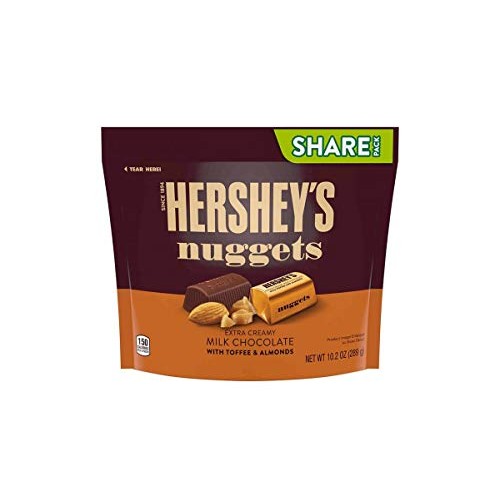 Hersheys Nuggets Milk Chocolate W/ Toffee And Almonds Pack Of 2
