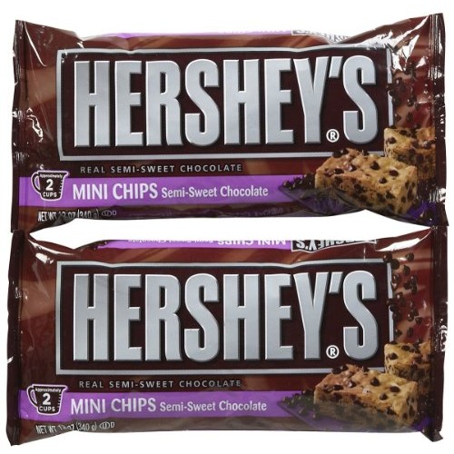 Hersheys Semi-Sweet Mini Baking Chips - 12 Oz - 2 Pk