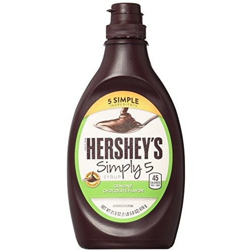 HERSHEYS Simple 5 Chocolate Syrup Bottle, 21.8 oz