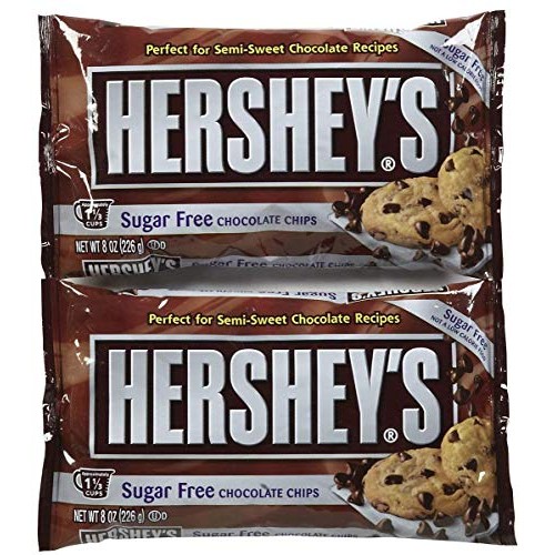 Hersheys Sugar Free Semi-Sweet Baking Chips - 8 Oz - 2 Pk