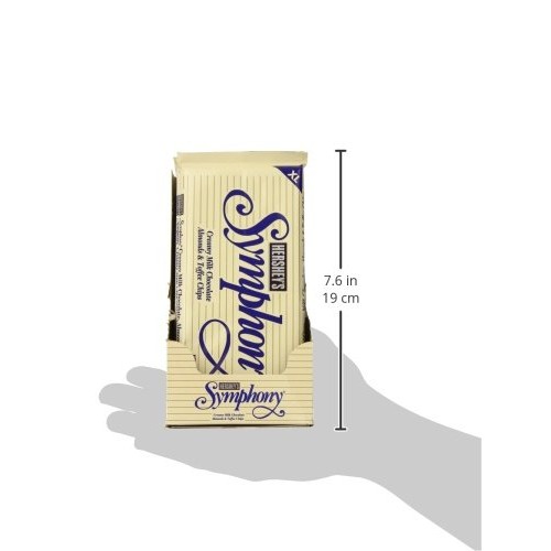 HERSHEYS Symphony Chocolate Candy Bar with Almonds and Toffee, ...