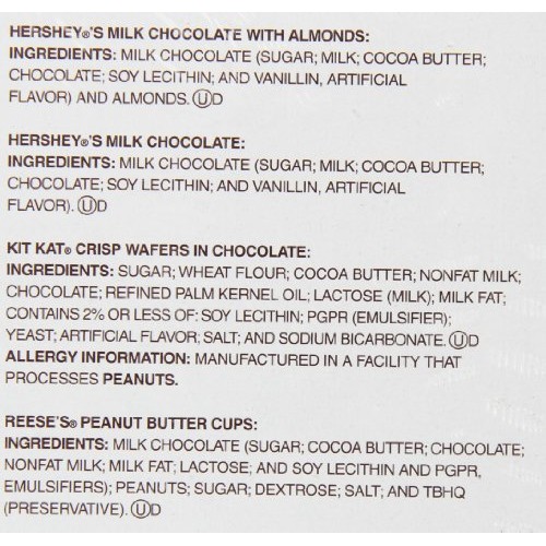 Hersheys Variety Pack, Milk Chocolate, Milk Chocolate With Almo