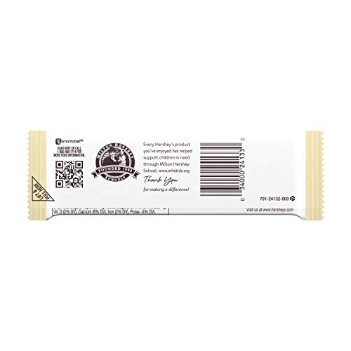 Hersheys White Creme With Almonds Candy Bar, 1.45 Oz 36Count
