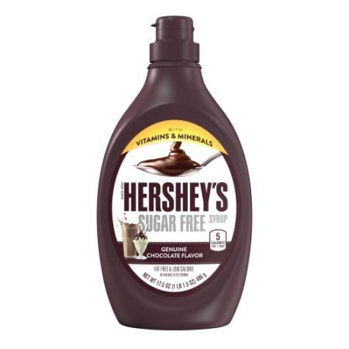 Hersheys, Sugar Free Milk Chocolate Syrup, 17.5 Oz Pack Of 2