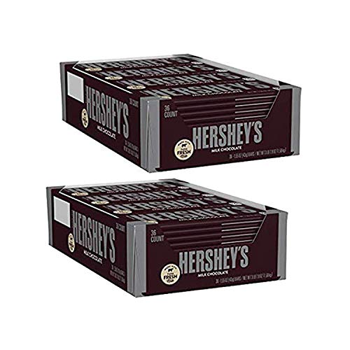 Milk Chocolate Candy Bars, 1.55-Oz. Bars, 36 Count 2 Pack