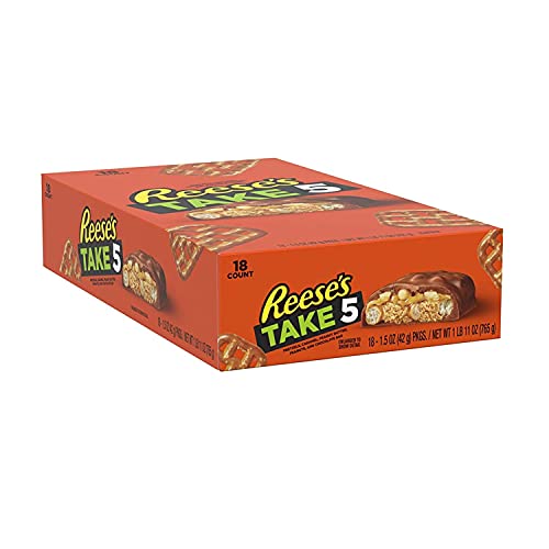 Reeses Take 5 Peanut Butter Milk Chocolate Candy Bar, 1.5 Ounce