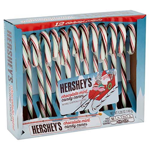 Hersheys Candy Canes - Chocolate Mint - 12 Ct - 2 Pk
