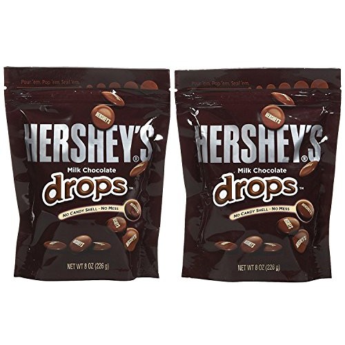 Hersheys Milk Chocolate Drops Pouch - 8 Oz - 2 Pk