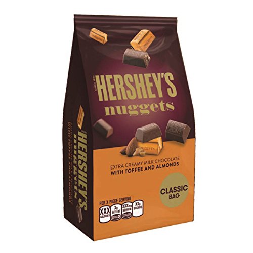 Hersheys Nuggets Milk Chocolate W/ Toffee And Almonds Pack Of 3