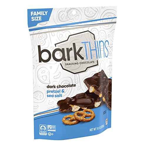 Bark Thins Dark Chocolate Pretzel With Sea Salt, 10 Oz