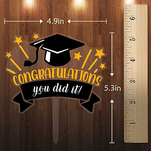 Class Of 2021 Graduation Cake Topper - Acrylic Congrats Grad You