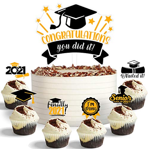 Class Of 2021 Graduation Cake Topper - Acrylic Congrats Grad You