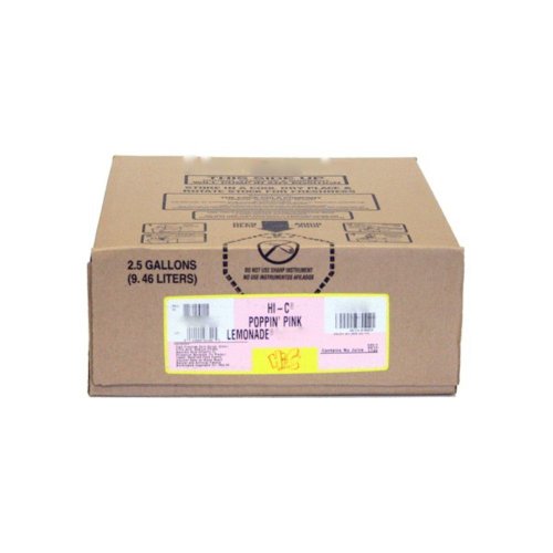 Hi-C Poppin Pink Lemonade Syrup 2.5 Gallon Bag In Box Bib Sodast