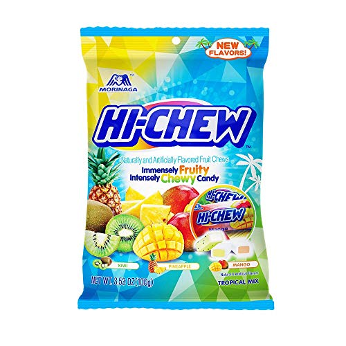 Hi Chew Chewy Candy Sweet And Sour Flavor And Tropical Mix Flavo