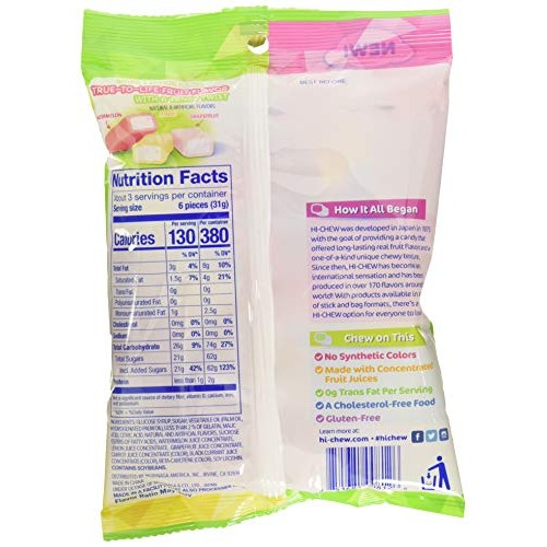 Hi-Chew Sensationally Chewy Japanese Fruit Candy, Sweet &Amp; Sour M