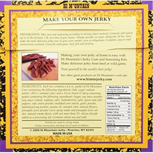Hi Mountain Jerky Seasoning – Original Blend – Make Your Own Jer