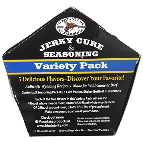 Hi Mountain Jerky Seasoning Variety Pack No. 2 Contains Five Fla