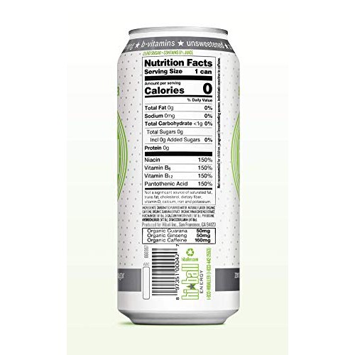 Hiball Energy Lemon Lime Sparkling Energy Water, Zero Sugar And