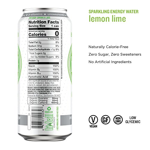 Hiball Energy Sparkling Water, Vanilla, Wild Berry, Grapefruit,