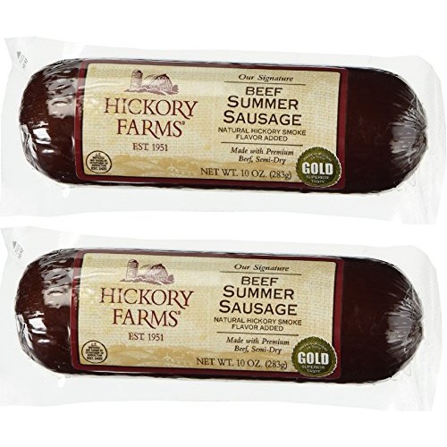 Hickory Farms Beef Summer Sausage 10 Ounce Pack Of 2