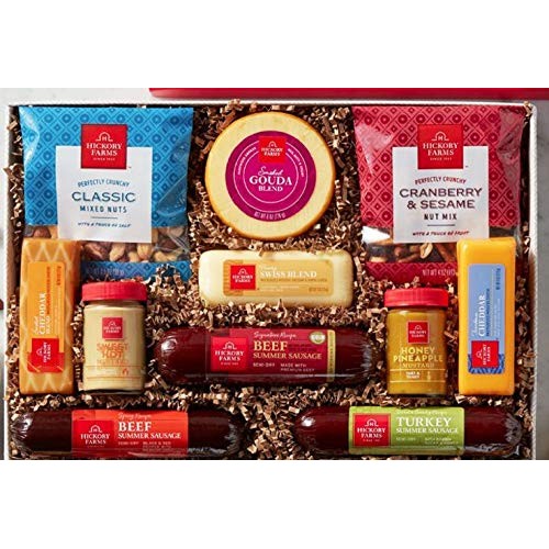 Hickory Farms Signature Party Gift Box Holiday Summer Sausage Ch