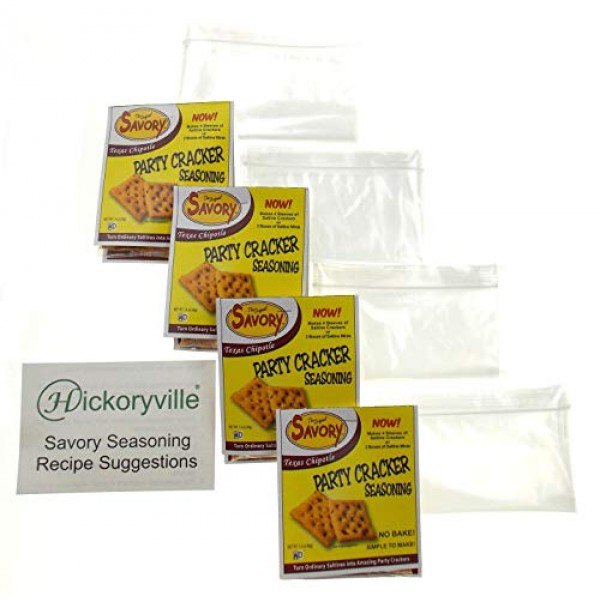 Texas Chipotle Flavor Savory Saltine Seasoning Bundle - 4 Packs