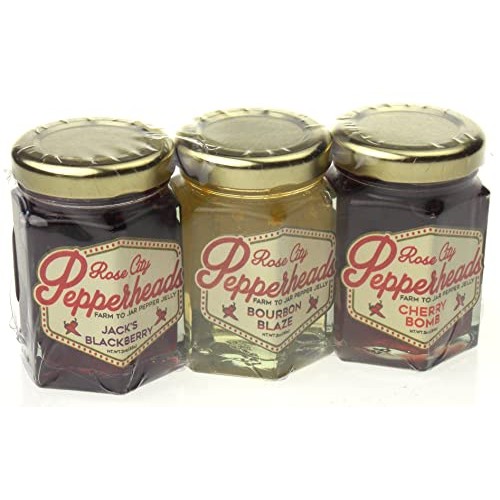 Pepper Jelly Mini Distillery Trio Pack - Jacks Blackberry, Bour...