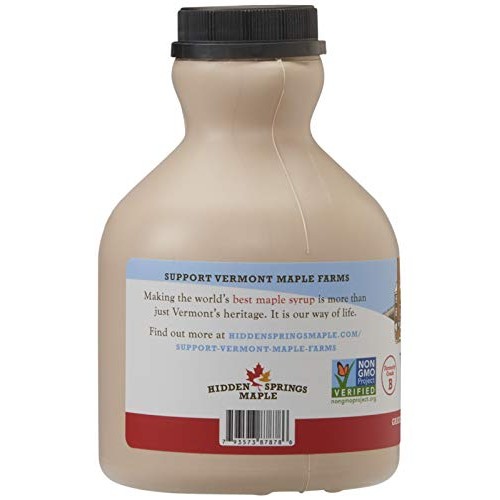 Hidden Springs Maple Organic Vermont Maple Syrup, Grade A Dark R