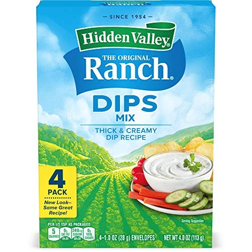 Hidden Valley Original Ranch Dips Mix, Gluten Free, Keto-Friendl