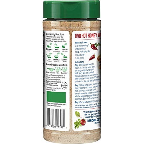 Hidden Valley Original Ranch Spicy Salad Dressing &Amp; Seasoning Mi