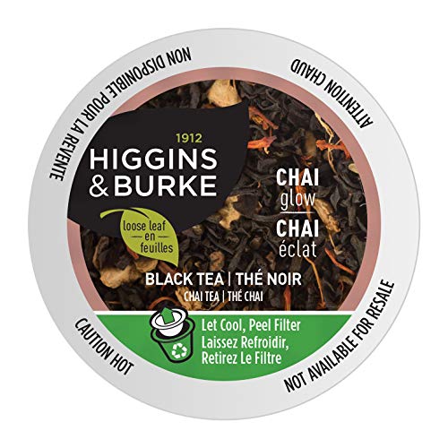 Higgins &Amp; Burke Chai Glow, Loose Leaf, Black Tea, Keurig K-Cup B
