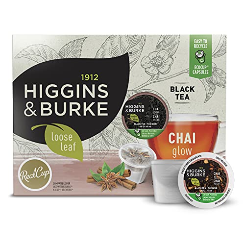 Higgins &Amp; Burke Chai Glow, Loose Leaf, Black Tea, Keurig K-Cup B