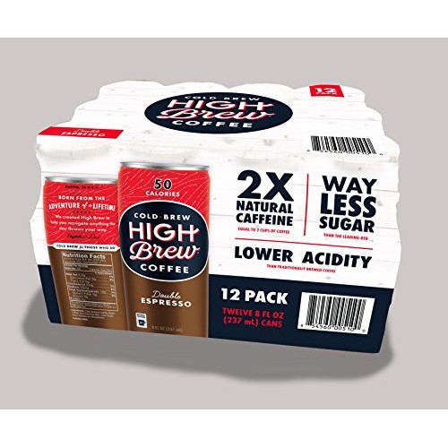 High Brew Double Espresso Club Pack, 8 Fl Oz, 12 Pack
