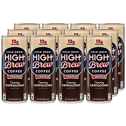 High Brew Cold Brew Coffee Creamy Cappuccino Plus Protein 8 Fl O