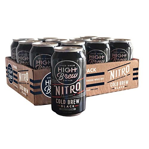 High Brew Coffee Nitro Cold Brew, 10 Ounce Cans, 12 Count