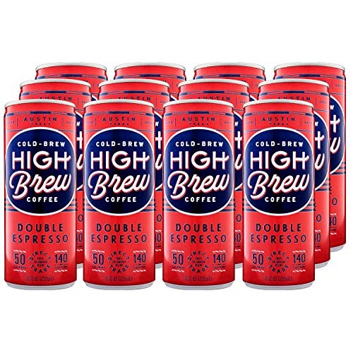 High Brew Coffee Double Espresso Can, 8 Fl Oz, Pack Of 12 High Brew Coffee Double Espresso Can, 8 Fl Oz, Pack Of 12