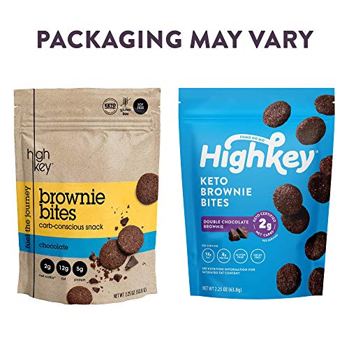 Highkey Snacks Keto Low Carb Food Chocolate Brownie Cookie Bites