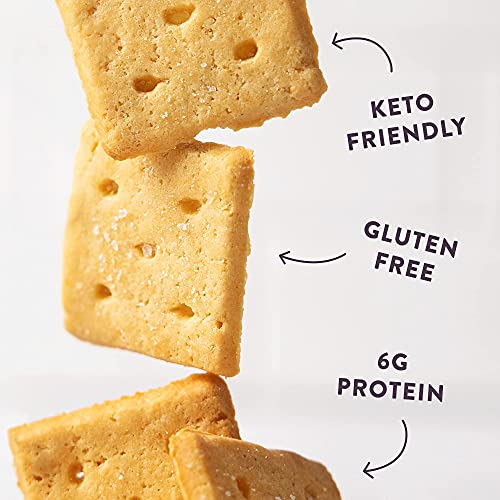 Highkey Almond Flour Crackers - Sea Salt Gluten Free Cracker, Lo